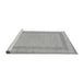Sideview of Machine Washable Solid Gray Modern Rug, wshabs126gry