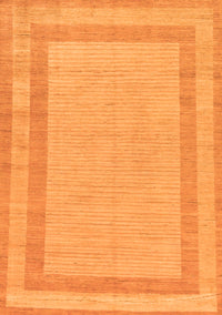 Solid Orange Modern Rug, abs126org