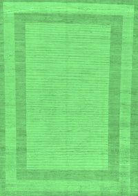 Solid Emerald Green Modern Rug, abs126emgrn