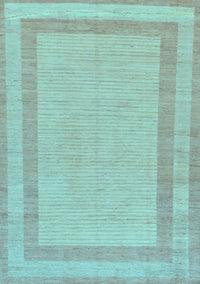 Solid Light Blue Modern Rug, abs126lblu