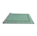 Sideview of Machine Washable Solid Light Blue Modern Rug, wshabs126lblu