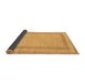 Sideview of Solid Brown Modern Rug, abs126brn