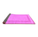 Sideview of Solid Purple Modern Rug, abs126pur