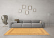 Machine Washable Solid Brown Modern Rug in a Living Room,, wshabs126brn