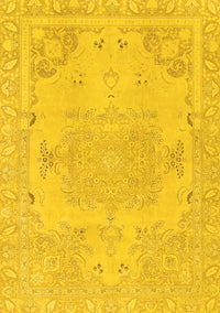 Abstract Yellow Modern Rug, abs1270yw