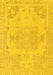 Abstract Yellow Modern Rug, abs1270yw