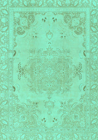 Abstract Turquoise Modern Rug, abs1270turq