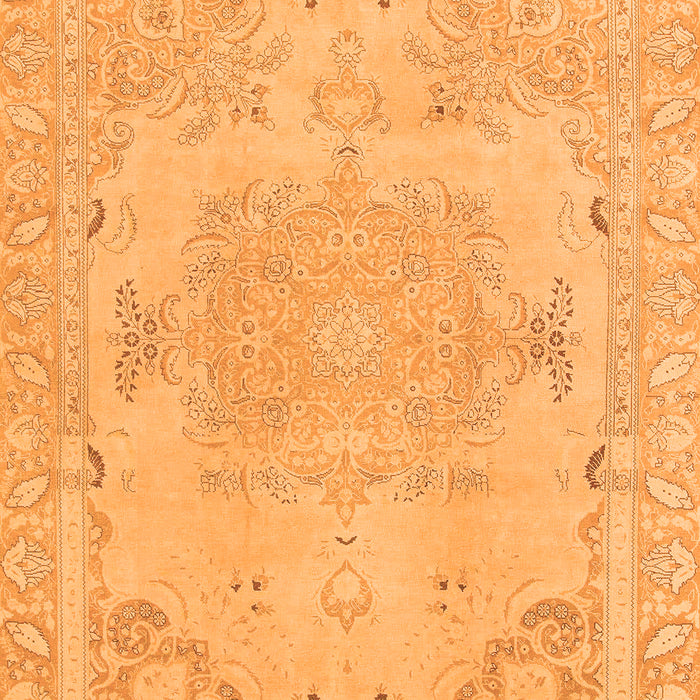 Machine Washable Abstract Orange Modern Area Rugs, wshabs1270org