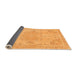 Sideview of Abstract Orange Modern Rug, abs1270org