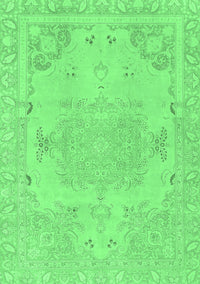 Abstract Emerald Green Modern Rug, abs1270emgrn