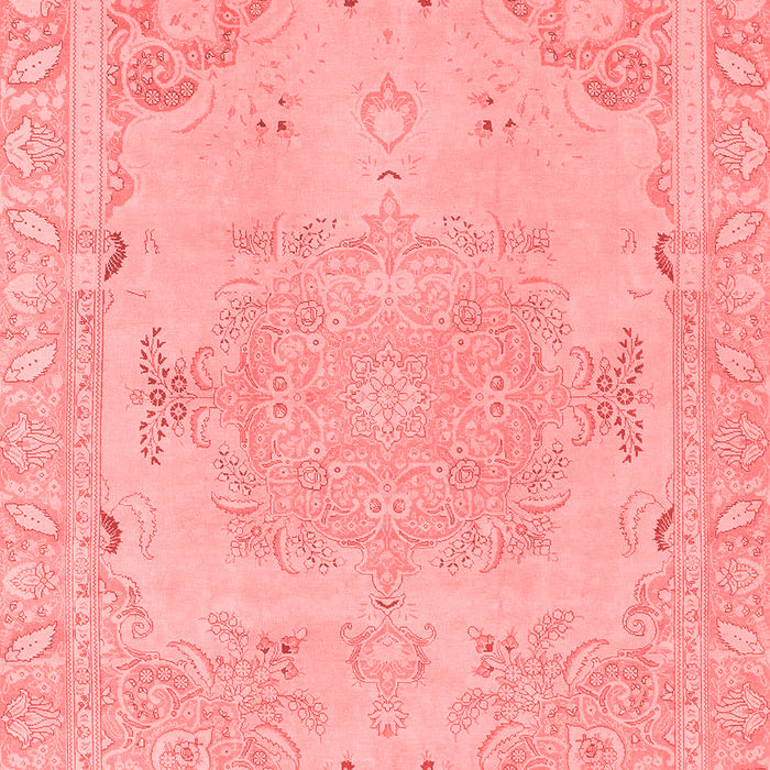 Machine Washable Abstract Red Modern Rug, wshabs1270red