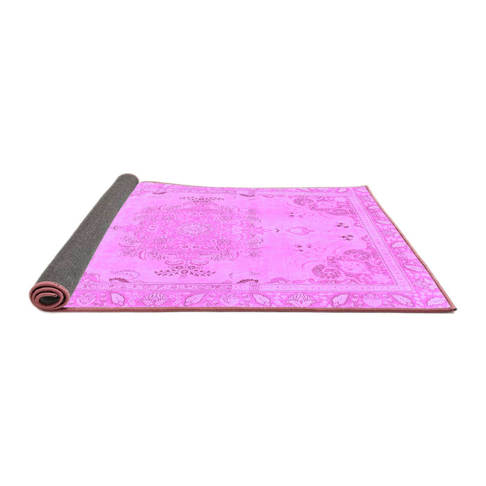 Sideview of Abstract Purple Modern Rug, abs1270pur