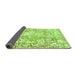 Sideview of Abstract Green Modern Rug, abs1271grn