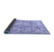 Sideview of Abstract Blue Modern Rug, abs1271blu