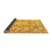 Sideview of Abstract Yellow Modern Rug, abs1271yw