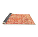 Sideview of Abstract Orange Modern Rug, abs1271org