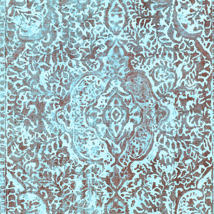 Machine Washable Abstract Light Blue Modern Rug, wshabs1271lblu