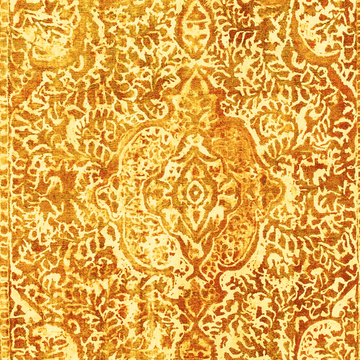 Abstract Yellow Modern Rug, abs1271yw