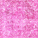 Square Abstract Pink Modern Rug, abs1271pnk