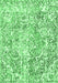 Machine Washable Abstract Emerald Green Modern Area Rugs, wshabs1271emgrn