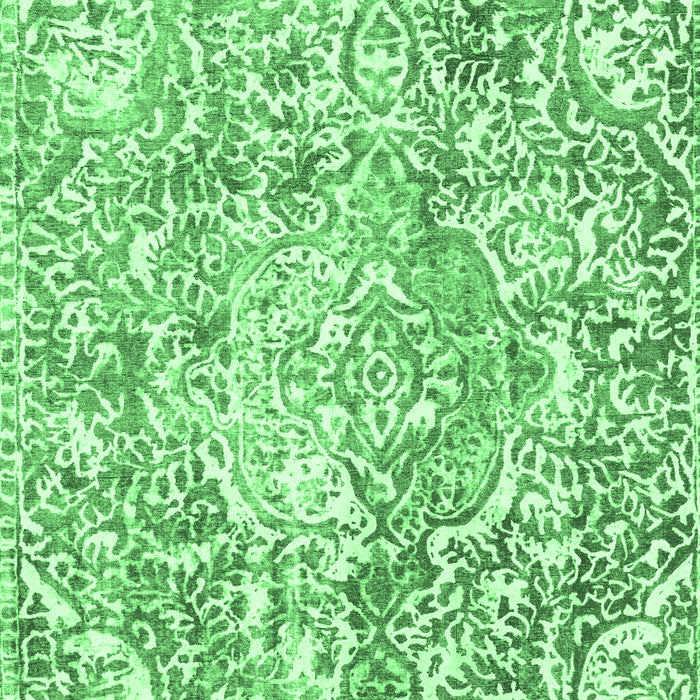 Machine Washable Abstract Emerald Green Modern Area Rugs, wshabs1271emgrn