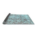 Sideview of Abstract Light Blue Modern Rug, abs1271lblu