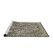 Sideview of Machine Washable Abstract Tan Brown Rug, wshabs1272