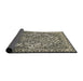 Sideview of Abstract Tan Brown Modern Rug, abs1272