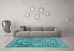 Machine Washable Abstract Light Blue Modern Rug in a Living Room, wshabs1272lblu