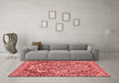 Modern Red Washable Rugs