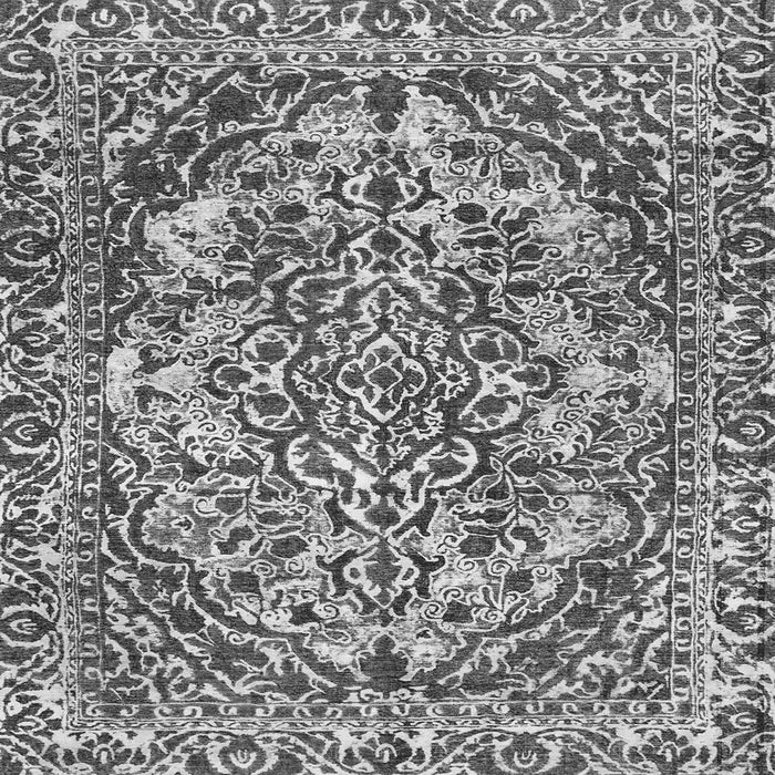Square Machine Washable Abstract Gray Modern Rug, wshabs1272gry