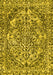 Machine Washable Abstract Yellow Modern Rug, wshabs1272yw