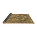 Sideview of Abstract Brown Modern Rug, abs1272brn