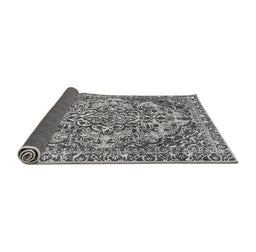 Sideview of Abstract Gray Modern Rug, abs1272gry