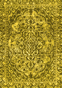 Abstract Yellow Modern Rug, abs1272yw