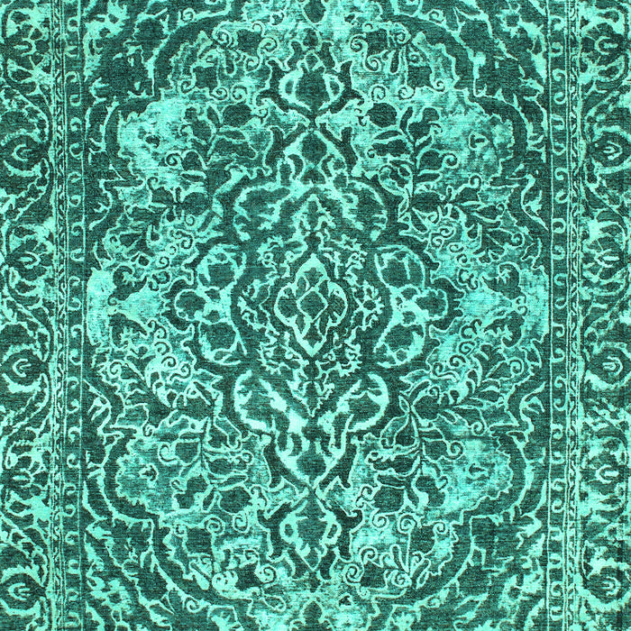 Machine Washable Abstract Turquoise Modern Area Rugs, wshabs1272turq