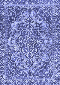 Abstract Blue Modern Rug, abs1272blu