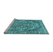 Sideview of Machine Washable Abstract Light Blue Modern Rug, wshabs1272lblu