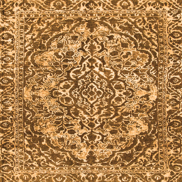 Square Abstract Orange Modern Rug, abs1272org