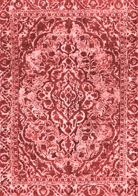 Abstract Red Modern Rug, abs1272red