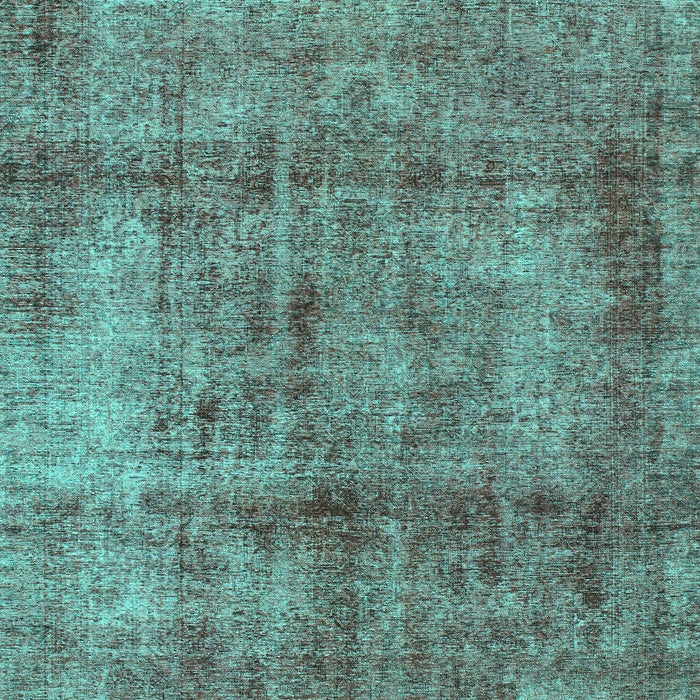 Machine Washable Abstract Turquoise Modern Area Rugs, wshabs1273turq