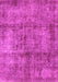 Machine Washable Abstract Pink Modern Rug, wshabs1273pnk