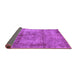 Sideview of Abstract Purple Modern Rug, abs1273pur