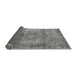 Sideview of Abstract Gray Modern Rug, abs1273gry