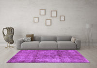 Machine Washable Abstract Purple Modern Rug, wshabs1273pur