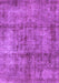 Machine Washable Abstract Purple Modern Area Rugs, wshabs1273pur