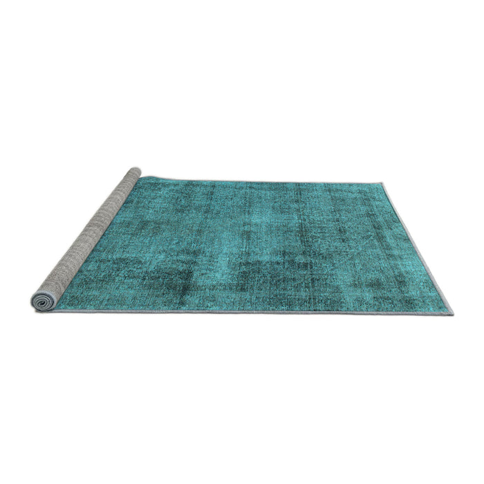 Sideview of Machine Washable Abstract Light Blue Modern Rug, wshabs1274lblu
