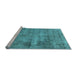 Sideview of Machine Washable Abstract Light Blue Modern Rug, wshabs1274lblu