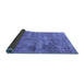 Sideview of Abstract Blue Modern Rug, abs1274blu