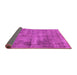 Sideview of Abstract Pink Modern Rug, abs1274pnk